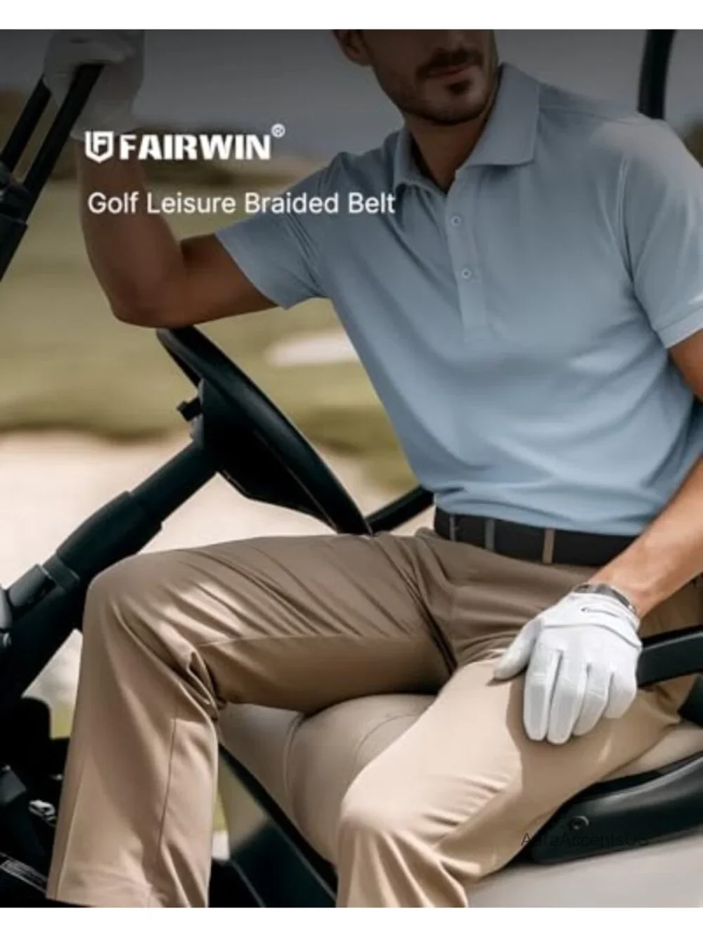 Stretch Braided Elastic Mens Casual Golf Belt No Hole Nylon Web Belt